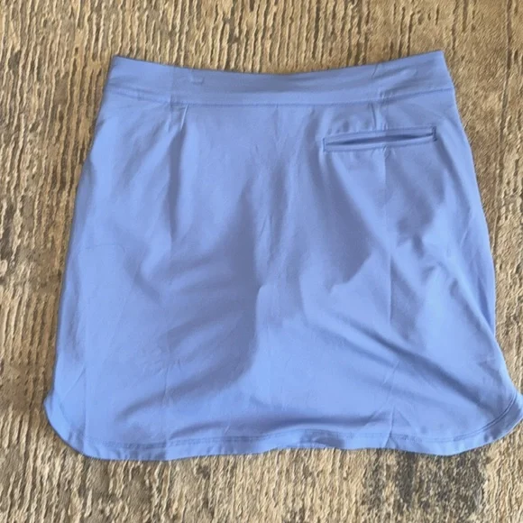 Peter Millar Alice Petal Hem Golf Skort in Cottage Blue - Size L - Picture 9 of 12